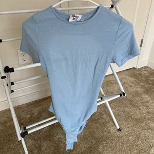 Princess Polly baby blue bodysuit